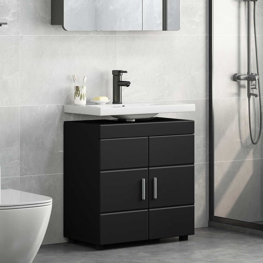Set dulap baie TULUM Negru 60 x 34 x 63 cm Lemn compozit - WALTI WALTI