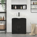 Set dulap baie TULUM Negru 60 x 34 x 63 cm Lemn compozit - WALTI WALTI