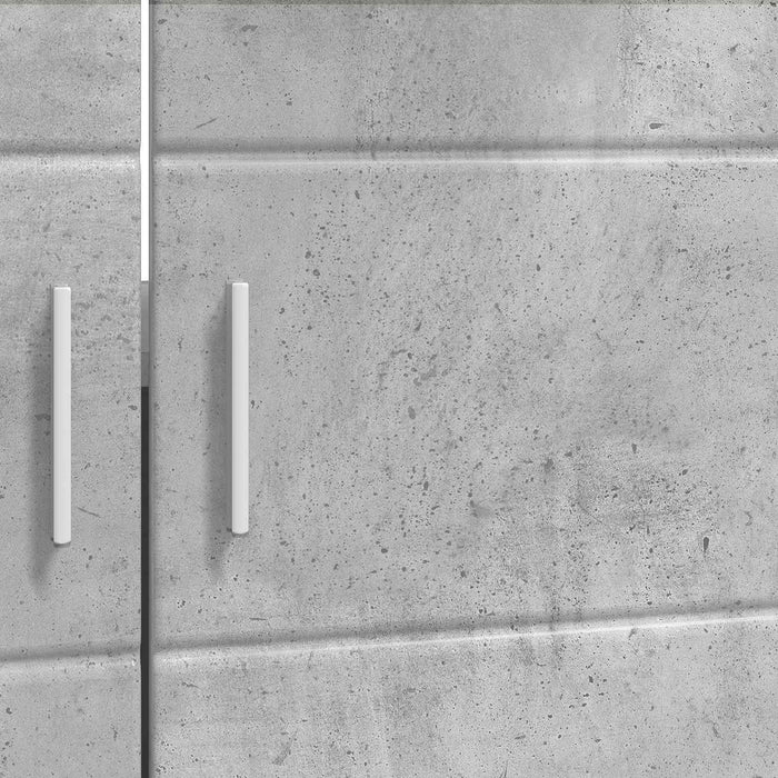 Set dulap baie TULUM Gri din beton 60 x 34 x 63 cm WALTI