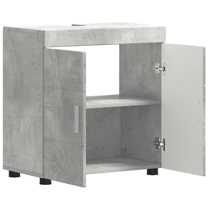 Set dulap baie TULUM Gri din beton 60 x 34 x 63 cm WALTI