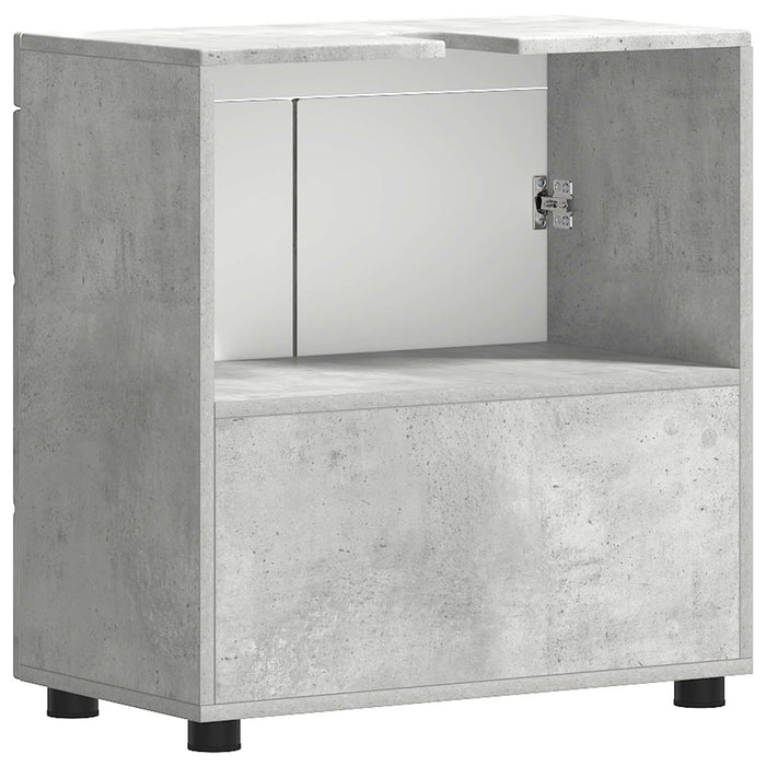 Set dulap baie TULUM Gri din beton 60 x 34 x 63 cm WALTI