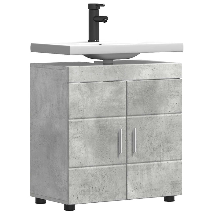 Set dulap baie TULUM Gri din beton 60 x 34 x 63 cm WALTI