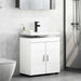 Set dulap baie TULUM Alb lucios 60 x 34 x 63 cm Lemn compozit - WALTI WALTI