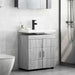 Set dulap baie TULUM Gri Sonoma 60 x 34 x 63 cm Lemn compozit - WALTI WALTI