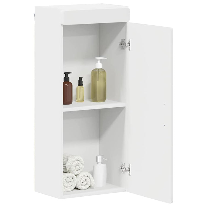 Dulap de perete pentru baie cu raft TULUM Alb 37 x 24,5 x 86 cm - WALTI WALTI