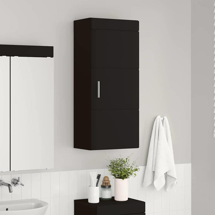 Dulap de perete pentru baie TULUM Negru 37 x 24,5 x 86 cm - WALTI WALTI