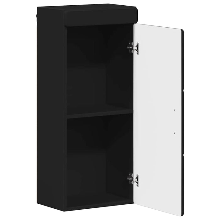 Dulap de perete pentru baie TULUM Negru 37 x 24,5 x 86 cm - WALTI WALTI