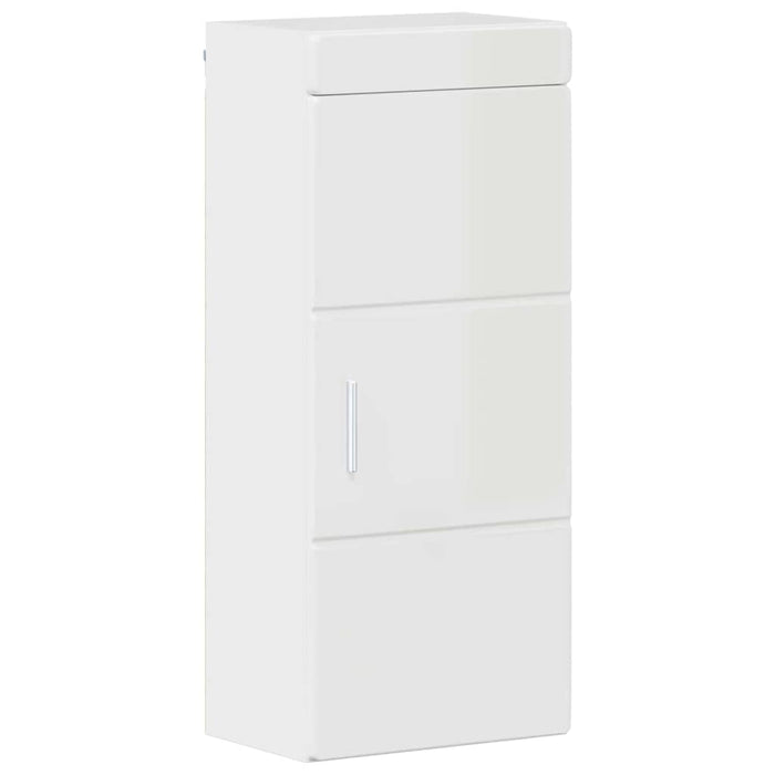 Dulap de perete pentru baie TULUM Alb lucios 37 x 24,5 x 86 cm - WALTI WALTI