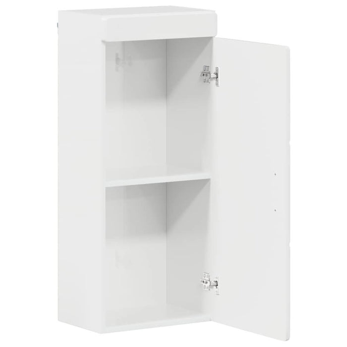 Dulap de perete pentru baie TULUM Alb lucios 37 x 24,5 x 86 cm - WALTI WALTI