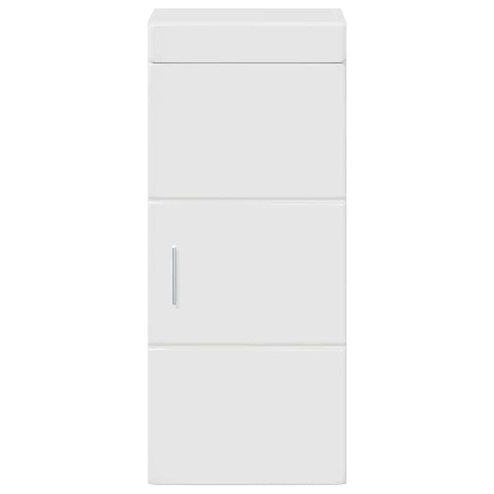 Dulap de perete pentru baie TULUM Alb lucios 37 x 24,5 x 86 cm - WALTI WALTI