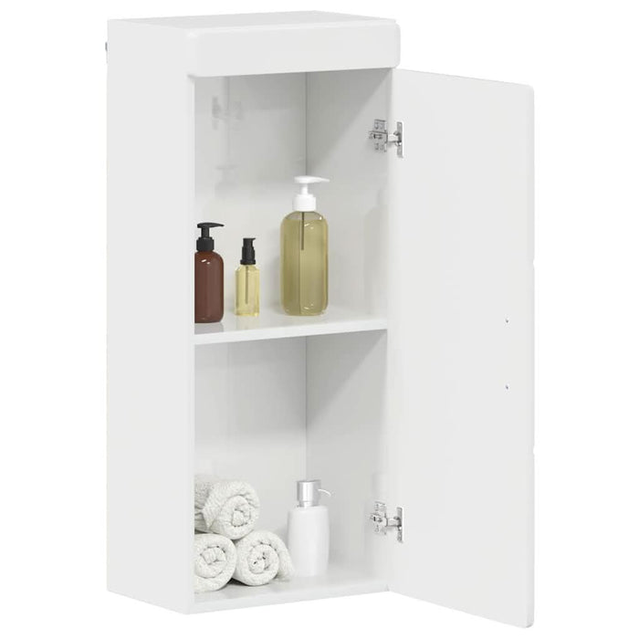 Dulap de perete pentru baie TULUM Alb lucios 37 x 24,5 x 86 cm - WALTI WALTI