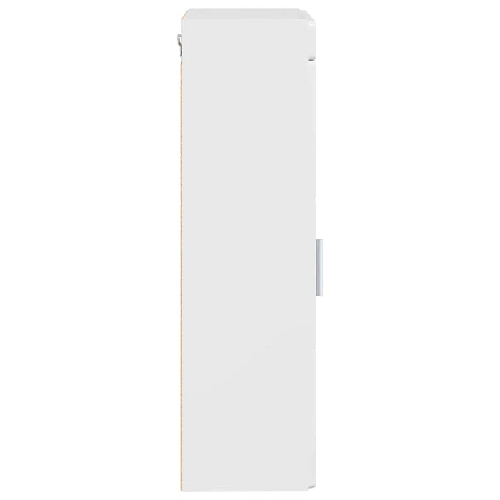Dulap de perete pentru baie TULUM Alb lucios 37 x 24,5 x 86 cm - WALTI WALTI