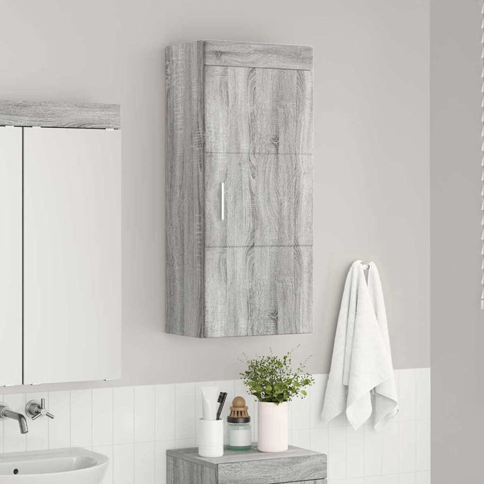 Dulap de perete pentru baie TULUM Gri Sonoma 37 x 24,5 x 86 cm - WALTI WALTI