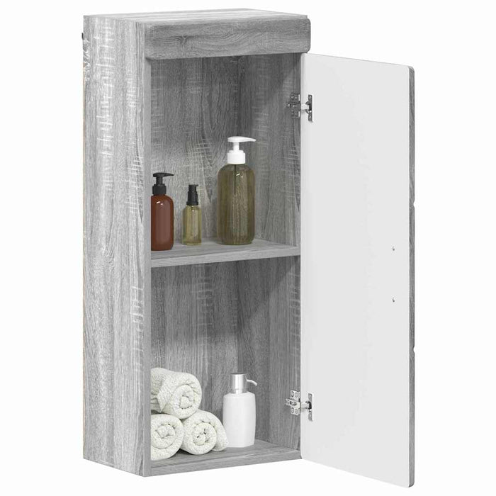 Dulap de perete pentru baie TULUM Gri Sonoma 37 x 24,5 x 86 cm - WALTI WALTI
