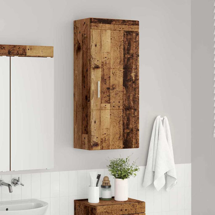 Dulap de perete pentru baie TULUM Lemn vechi 37 x 24,5 x 86 cm - WALTI WALTI