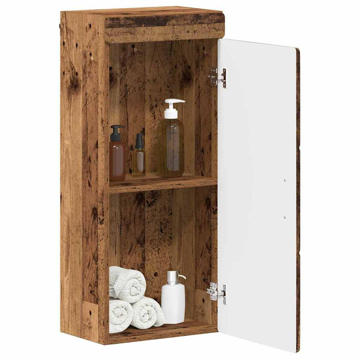 Dulap de perete pentru baie TULUM Lemn vechi 37 x 24,5 x 86 cm - WALTI WALTI
