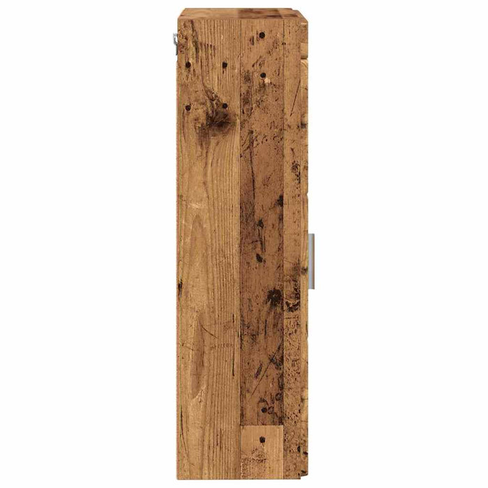 Dulap de perete pentru baie TULUM Lemn vechi 37 x 24,5 x 86 cm - WALTI WALTI