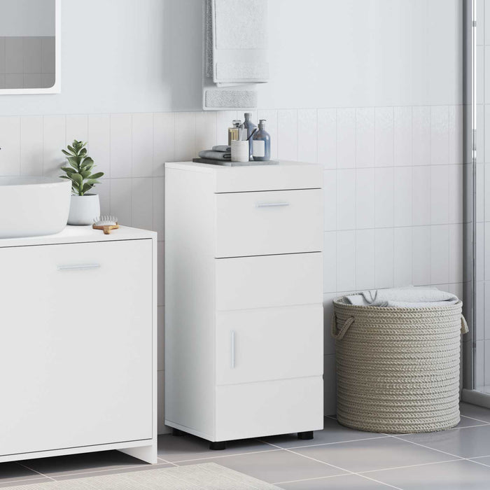 Set dulap baie TULUM Alb 37 x 31,5 x 82 cm Lemn compozit - WALTI WALTI