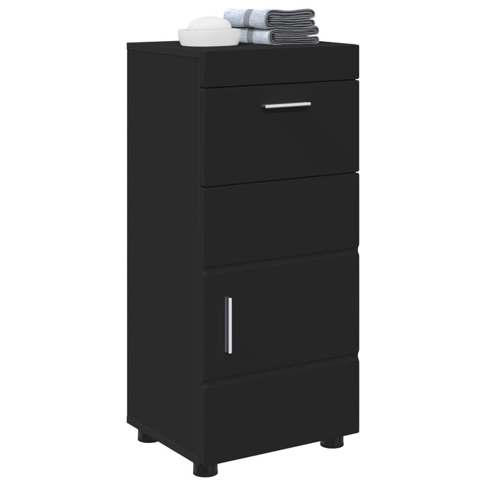 Set dulap baie TULUM Negru 37 x 31,5 x 82 cm Lemn compozit - WALTI WALTI