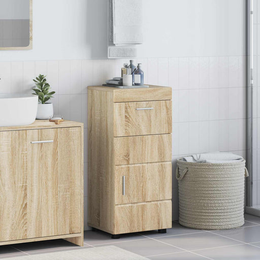 Set dulap baie cu sertar TULUM Stejar Sonoma 37 x 31,5 x 82 cm - WALTI WALTI