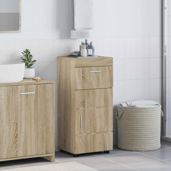 Set dulap baie cu sertar TULUM Stejar Sonoma 37 x 31,5 x 82 cm - WALTI WALTI