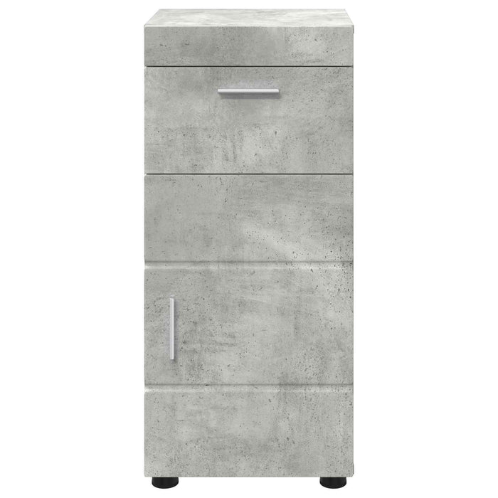 Set dulap baie cu sertar TULUM Gri din beton 37 x 31,5 x 82 cm - WALTI WALTI