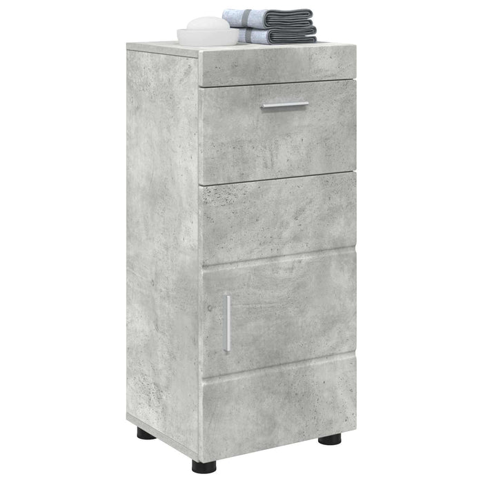 Set dulap baie cu sertar TULUM Gri din beton 37 x 31,5 x 82 cm - WALTI WALTI