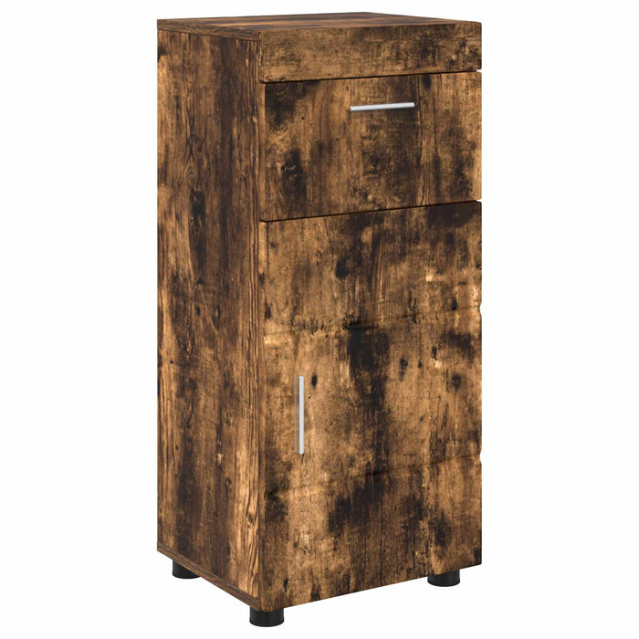 Set dulap baie cu sertar TULUM Stejar fumuriu 37 x 31,5 x 82 cm - WALTI WALTI