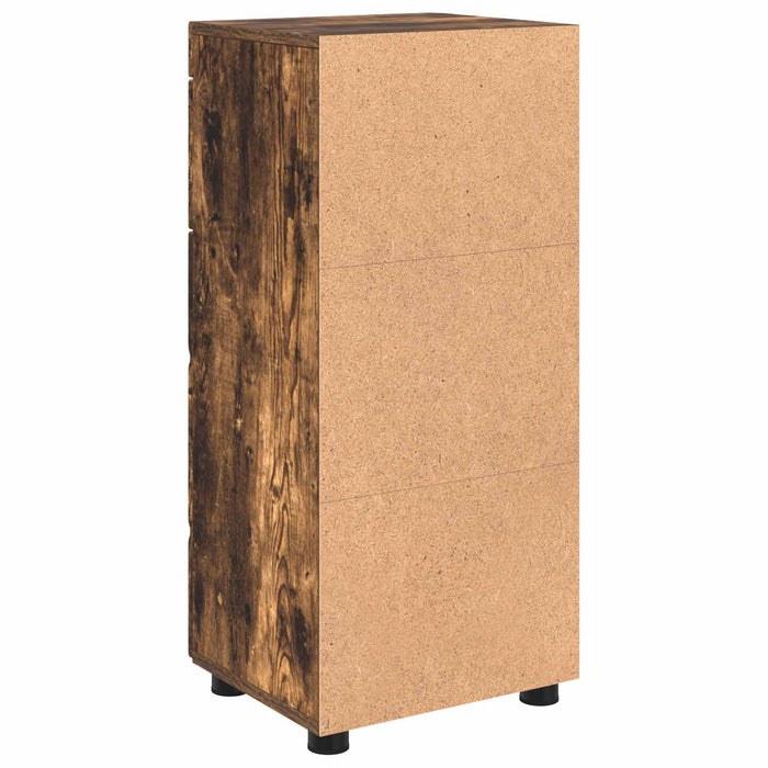 Set dulap baie cu sertar TULUM Stejar fumuriu 37 x 31,5 x 82 cm - WALTI WALTI