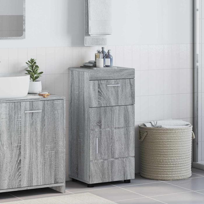 Set dulap baie TULUM Gri Sonoma 37 x 31,5 x 82 cm Lemn compozit - WALTI WALTI