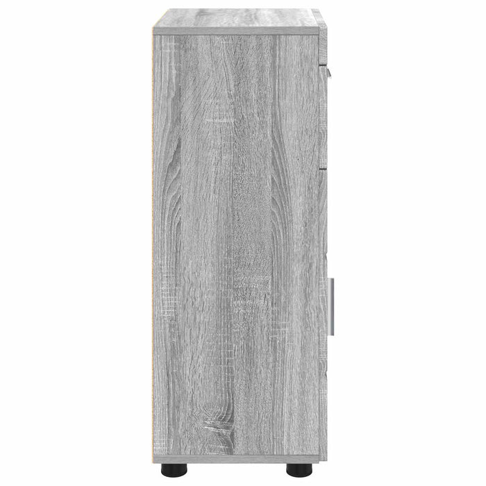 Set dulap baie TULUM Gri Sonoma 37 x 31,5 x 82 cm Lemn compozit - WALTI WALTI