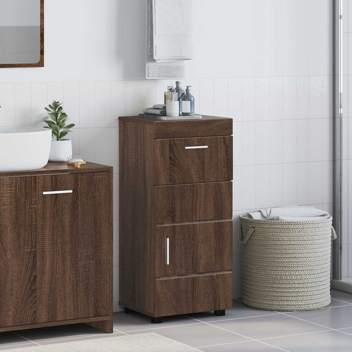 Set dulap baie TULUM Stejar închis 37 x 31,5 x 82 cm WALTI