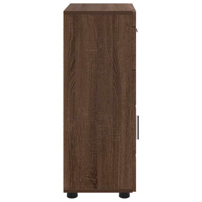 Set dulap baie TULUM Stejar închis 37 x 31,5 x 82 cm WALTI