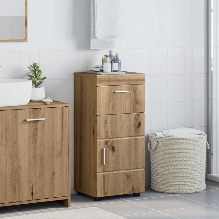 Set dulap baie TULUM Stejar Artizanal 37 x 31,5 x 82 cm WALTI