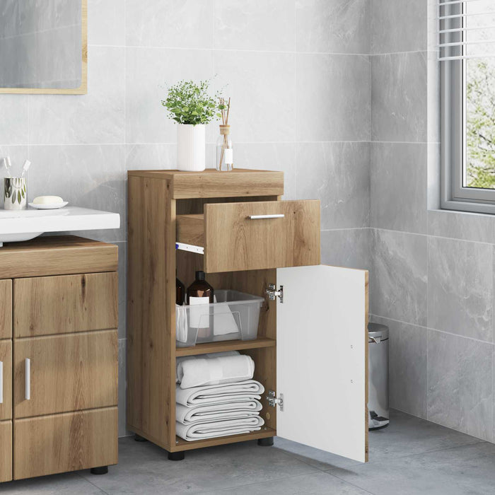 Set dulap baie TULUM Stejar Artizanal 37 x 31,5 x 82 cm WALTI