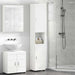 Set dulap baie TULUM Alb 37 x 31,5 x 203 cm Lemn compozit - WALTI WALTI