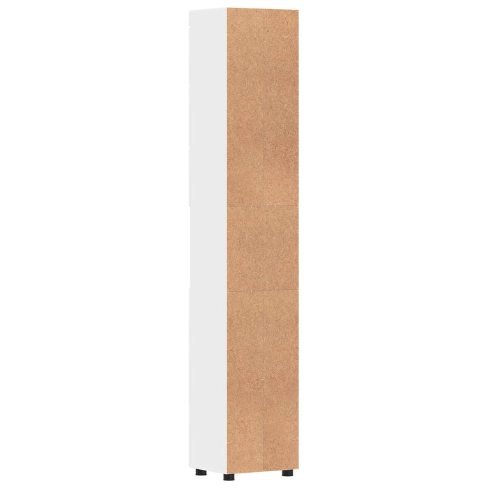 Set dulap baie TULUM Alb 37 x 31,5 x 203 cm Lemn compozit - WALTI WALTI