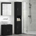 Set dulap baie TULUM Negru 37 x 31,5 x 203 cm Lemn compozit - WALTI WALTI