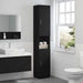Set dulap baie TULUM Negru 37 x 31,5 x 203 cm Lemn compozit - WALTI WALTI