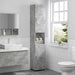 Set dulap baie TULUM Gri din beton 37 x 31,5 x 203 cm - WALTI WALTI