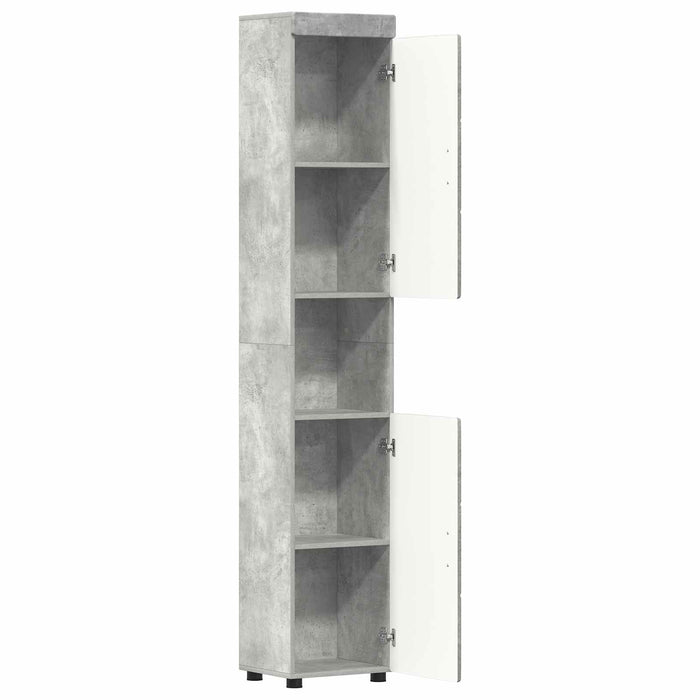Set dulap baie TULUM Gri din beton 37 x 31,5 x 203 cm - WALTI WALTI