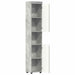 Set dulap baie TULUM Gri din beton 37 x 31,5 x 203 cm - WALTI WALTI
