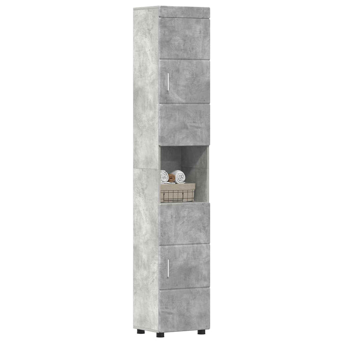Set dulap baie TULUM Gri din beton 37 x 31,5 x 203 cm - WALTI WALTI