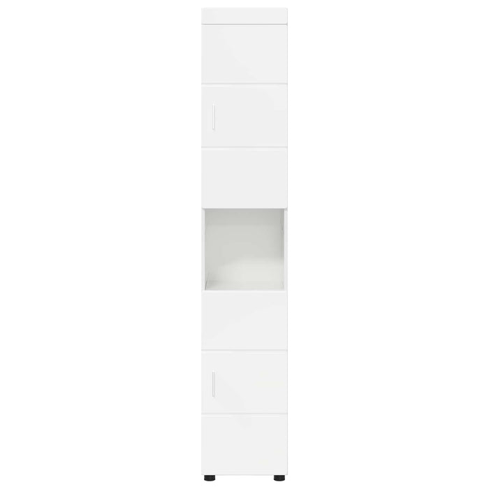 Set dulap baie TULUM Alb lucios 37 x 31,5 x 203 cm - WALTI WALTI