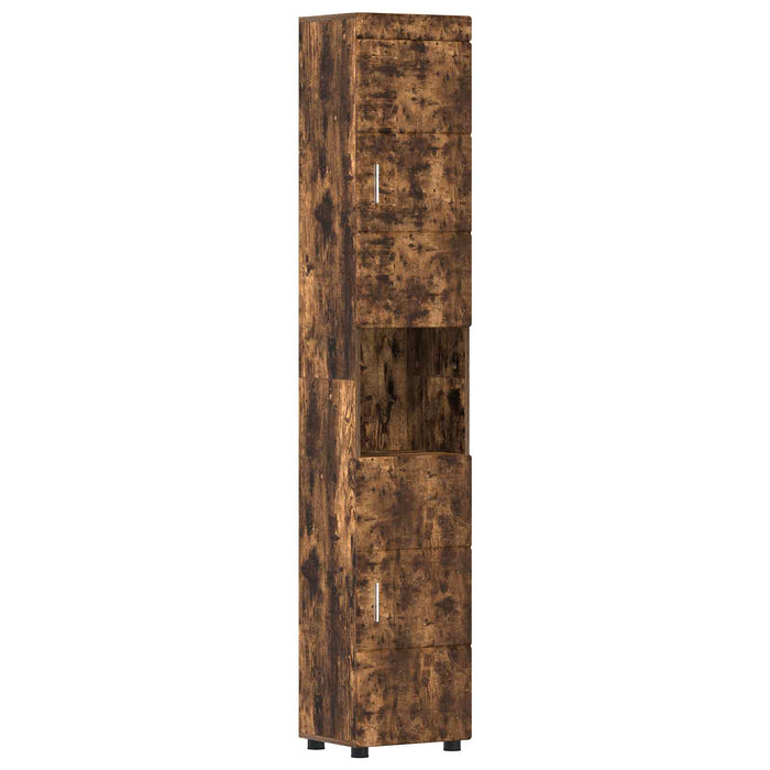 Set dulap baie TULUM Stejar fumuriu 37 x 31,5 x 203 cm - WALTI WALTI