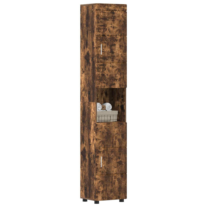 Set dulap baie TULUM Stejar fumuriu 37 x 31,5 x 203 cm - WALTI WALTI