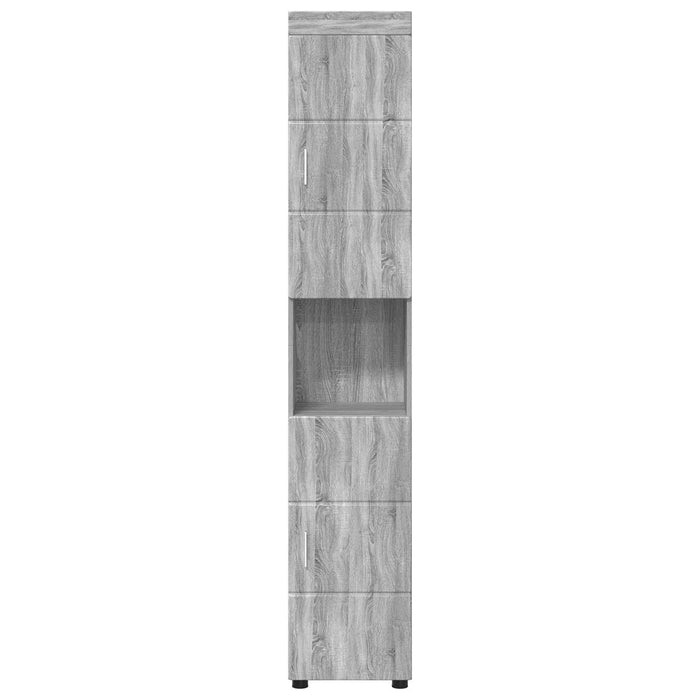 Set dulap baie TULUM Gri Sonoma 37 x 31,5 x 203 cm WALTI