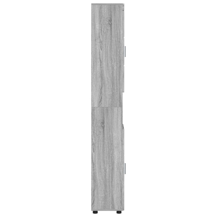 Set dulap baie TULUM Gri Sonoma 37 x 31,5 x 203 cm WALTI