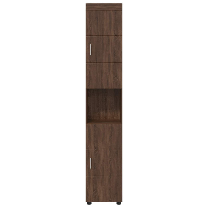 Set dulap baie TULUM Stejar închis 37 x 31,5 x 203 cm WALTI