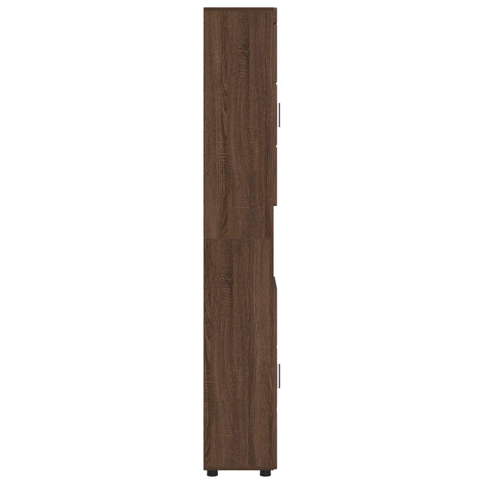 Set dulap baie TULUM Stejar închis 37 x 31,5 x 203 cm WALTI